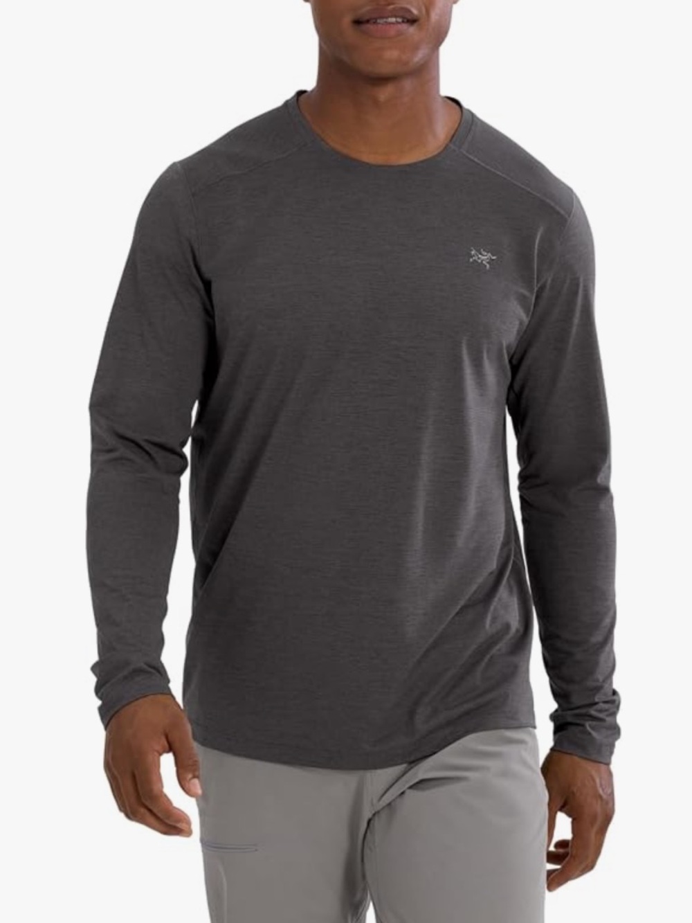 Arc'teryx Men's Long Sleeve Crew - Dark Charcoal